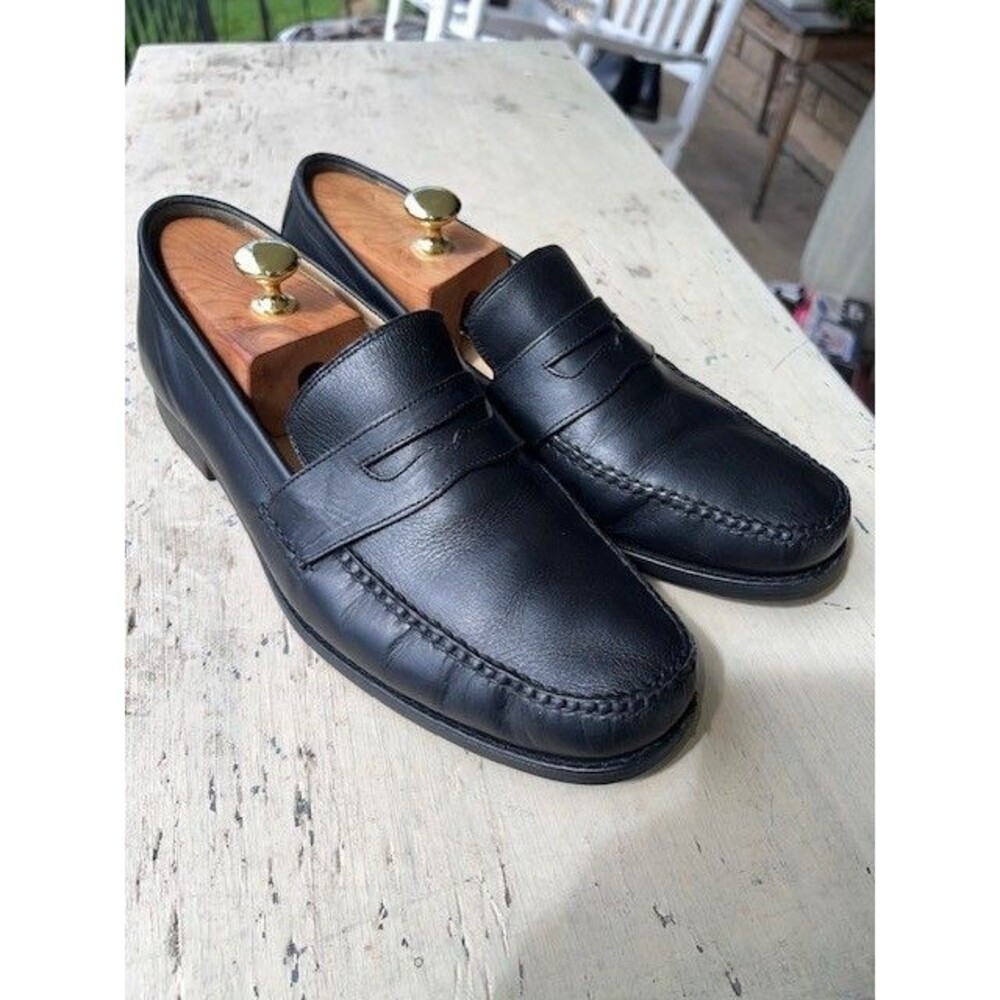 Johnston & Murphy “Ainsworth” Black Penny Loafers 20-7795 Mn’s Sz 13M